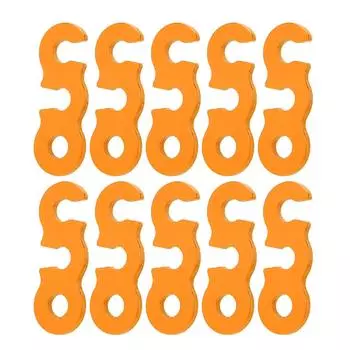 10 ШТ. Натяжитель веревки, регулятор шнура, алюминиевый сплав, простая эксплуатация, стабильная фиксация, аксессуар для кемпинга