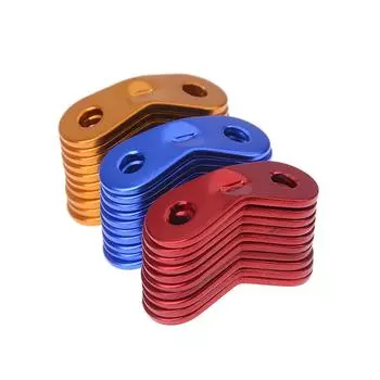 10 шт. натяжители для шнуров для кемпинга на открытом воздухе, натяжители для тросов для палаток 40*14*0.2mm красный