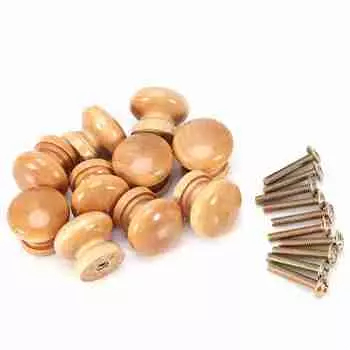 10 шт. натуральной деревянной мебели ручка кухонного шкафа ящик дверная ручка шкафа (М 28мм)