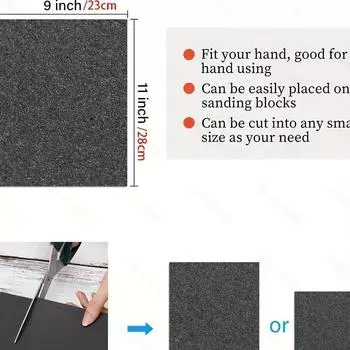 10 шт. наждачной бумаги для влажной и сухой шлифовки, абразивная шлифовальная бумага для деревянной мебели, шлифовки металла, полировки автомобилей 3000 Grits