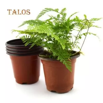 10 шт. небольшой пластиковый круглый цветочный горшок терракотовый детский плантатор двор растение орнамент