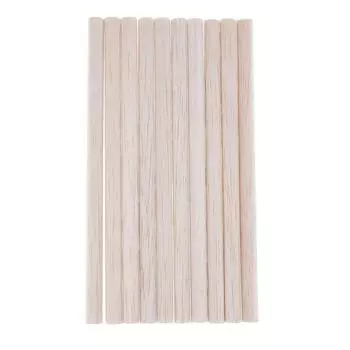 10 шт., необработанный круглый дюбель из пробкового дерева, стержень для рукоделия, 150 мм 150mm