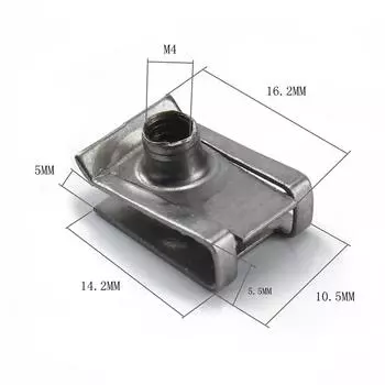 10 шт. Нержавеющая сталь 304 автомобиль мотоцикл тип B язычковые гайки высокоэластичные высокопрочные дымоходы