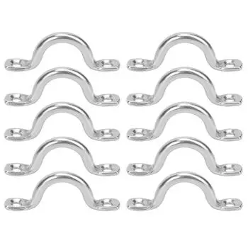 10 шт. Нержавеющая сталь Каяк Каноэ Оснастка Лодка Ручка для тяги Пряжки Аксессуары для каяка 5 мм 0,2 дюйма