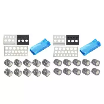 10 шт., нескользящая ручка для татуировки, 200 шт., синие чехлы для ручек, 3 шт., набор самостоятельных подставок из нержавеющей стали, набор для татуировки Su Gray Lightning Grip Wrap