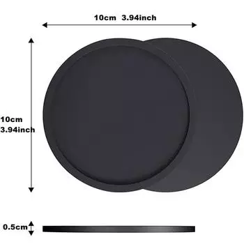 10 шт. нескользящие силиконовые подставки под стаканы толстые подставки под напитки защита столешницы 10 см 10cm зелёный