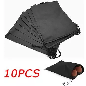 10 шт., нетканая сумка для хранения обуви, пылезащитная одежда, поясные карманы, портативная дорожная сумка для обуви, упаковка для хранения обуви, органайзеры