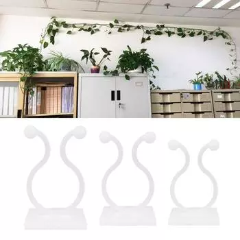 10 шт. невидимые настенные лозы, приспособление для восхождения, фиксатор растений, паста без следов, липкий крючок для дома, балкона, сада, декор, крючки M