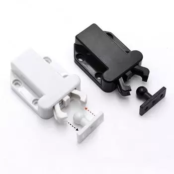 10 шт. невидимый мебельный замок для шкафа с сенсорной защелкой и функцией бесшумного открывания, защелка для шкафа-купе