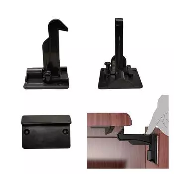 10 шт. невидимый замок-защелка для ящика, самоклеящийся, не требующий сверления инструментов, замок для безопасности детей, многоцелевой замок безопасности с защитой от детей 10 pcs белый