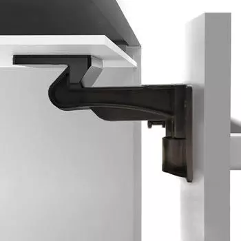 10 шт. невидимый замок-защелка для ящика, самоклеящийся, не требующий сверления инструментов, замок для безопасности детей, многоцелевой замок безопасности с защитой от детей 10 pcs белый