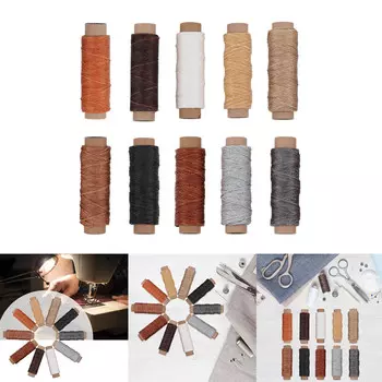 10 шт. нитки для шитья кожи вощеные нитки для шитья кожи переплетные нитки для рукоделия шнур для ремонта кожи