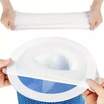 10 шт. носков для фильтра скиммера для бассейна, сетчатые фильтры, сумка из нейлоновой сетки для дома, для фильтров, корзин, скиммеров, аксессуаров для бассейна 10 PCS