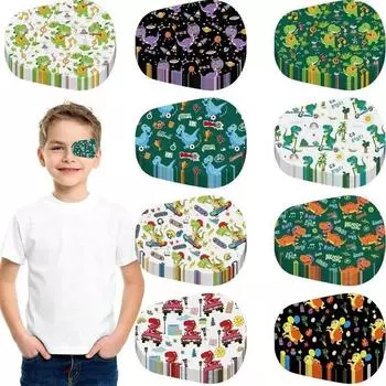 10 шт. новые детские тренировочные ортопедические корректирующие тени для амблиопии, мультяшные патчи для глаз, красочные окклюзионные повязки для глаз