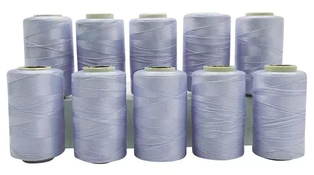 10 шт., новые швейные принадлежности для квилтинга, коричневая оптовая продажа, катушка, полиэстер синий