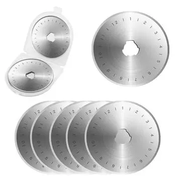 10 шт. новые вращающиеся ножи 45 мм, сменные лезвия для шитья и квилтинга, подходят для Olfa Fiskars