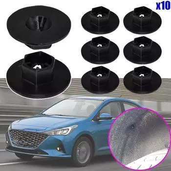 10 шт. новых для Hyundai Solaris 2010 2011 2012 2013 2014 2015 - 2017 84145-26000 автомобильный подкрылок брызговик клипса черный