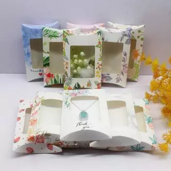 10 шт. новых подарочных пакетов размером 12,5x8x2 см, наволочек, бумажной упаковки для вечеринок, мешочков для украшений 10 box