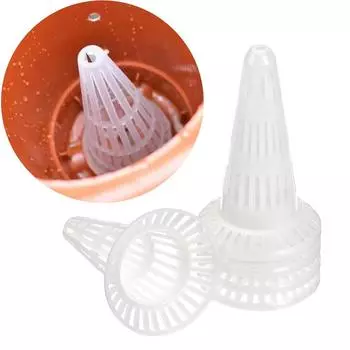 10 шт. Новый пластиковый сетчатый стакан с отверстиями, дышащий, предотвращает потерю почвы, конический сетчатый коврик, герметичный горшок для бонсай с коническим дном