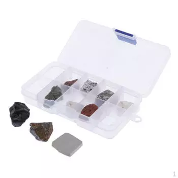10 шт., образовательная геологическая коллекция минералов