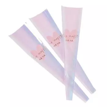 10 шт. одиночные рукава для роз, упаковочные пакеты для букетов, прозрачная виолончель 10PCS