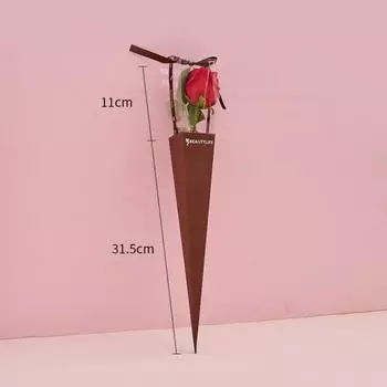 10 шт., одна роза, прозрачное окно, букетная коробка, цветочная художественная коробка для цветов на День святого Валентина