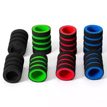 10 шт. одноразовые чехлы для татуировок из пены с эффектом памяти, чехол для ручек для татуировок из нержавеющей стали, одноразовые трубки для татуировок чёрный