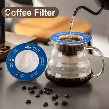 10 шт. одноразовые фильтр-пакеты для кофе, подвесные капельные фильтры для ушей, одноразовые портативные фильтры для кофе для путешествий, кемпинга, домашнего офиса, кухни, бара, вечеринки белый