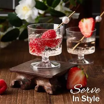 10 шт. одноразовые стаканчики для десертов, стаканчики для желе, одноразовые пластиковые стаканчики, прозрачные стаканчики для мусса, желе, йогурта, инструменты для выпечки, контейнер для еды