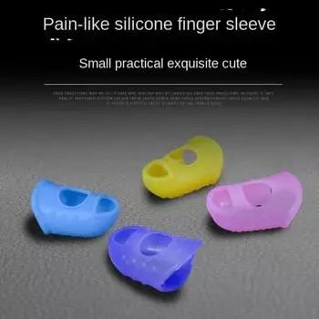 10 шт. однотонные силиконовые защитные напальчники нескользящие гитарные напальчники аксессуары для гитары XL серый