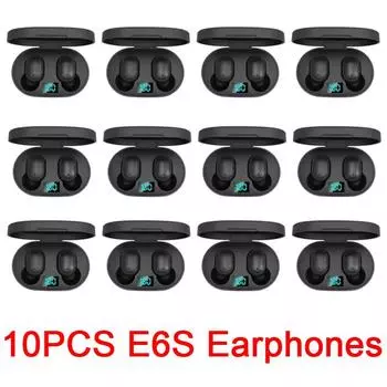 10 шт. оптовая продажа TWS E6S беспроводные наушники Bluetooth наушники 5.1 стерео гарнитура наушники с микрофоном для iPhone Xiaomi