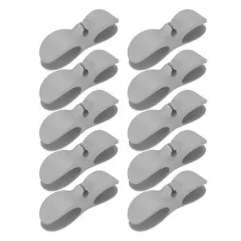 10 шт. Органайзер для шнура кухонной техники, клейкая намотка шнура для мелкой бытовой техники 10pcs серый