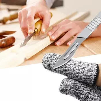 10 шт., отдельные устойчивые к порезам перчатки для резки пальцев, высокопрочный полиэтилен, чтобы не поранить пальцы, защита от порезов для кухни