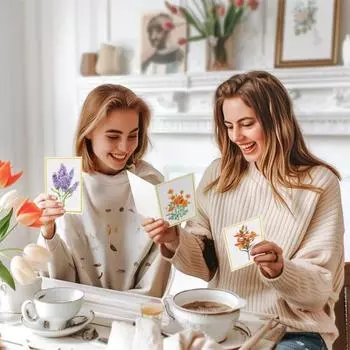 10 шт. открыток с золотым фольгированным цветочным дизайном, поздравительные открытки с конвертами и наклейками на день рождения, свадьбу, годовщину, деловую встречу 10pcs