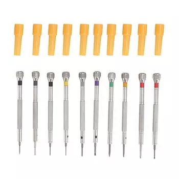10 шт. отвертка из нержавеющей стали для ремонта часовых стекол отвертка аксессуар инструмент