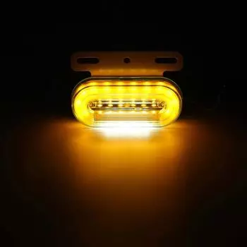 10 шт. овальный габаритный светодиодный передний и задний боковой индикатор, габаритный фонарь для грузовика, автофургона, автобуса, прицепа 24 В