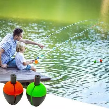 10 шт. овальный поплавок для рыбалки из ЭВА, высокая видимость, плавучесть, дальний заброс, поплавок, поплавок, аксессуары для ловли карпа в соленой воде и пресной воде L красный