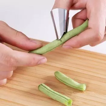 10 шт., овощечистка из нержавеющей стали, шелушитель для фасоли, защита для пальцев, инструмент для чистки овощей и орехов для домашней кухни 10 pcs