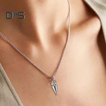 10 шт. ожерелье серьги подвески в форме картриджа полированная нержавеющая сталь DIY подвесные украшения легкие унисекс ювелирные подвески C