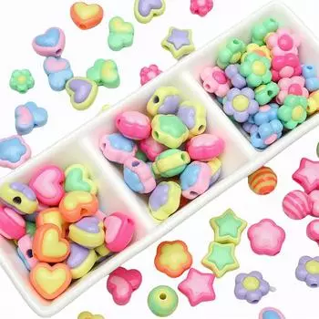 10 шт./пакет акриловые однотонные двойные лоскутные бусины DIY браслет ожерелье серьги ювелирные аксессуары 13x12mm 10pcs/bag