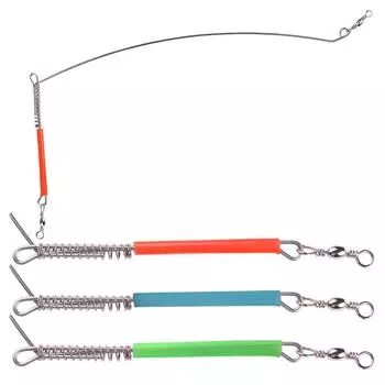 10 шт./пакет балансировочные стальные проволочные ветки для морской рыбалки с лодки, соединитель с пружинным шарниром, рыболовные снасти