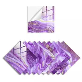 10 шт./пакет керамическая плитка наклейки DIY кристалл пленка кухня самоклеящаяся украшение дома настенная наклейка мраморный узор 10*10cm*10pcs