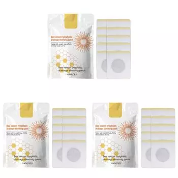 - 10 шт./пакет лимфодренажных пластырей с пчелиным ядом для лимфодренажной детоксикации