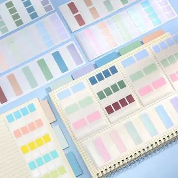 10 шт./пакет, липкие индексные вкладки, широкое применение, переставляемые портативные разделители для записи, липкая доска для заметок для офиса 11