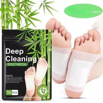 10 шт./пакет натуральный детоксикационный пластырь для ног полезен для очистки сна и ухода за здоровьем