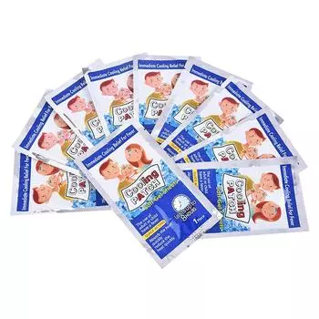 10 шт./пакет, обезболивающий детский пластырь от лихорадки, охлаждающий гель для снижения температуры, от головной боли