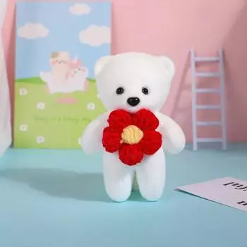 10 шт./пакет плюшевая кукла медведь плюшевые пенопластовые игрушки плюшевые животные мультфильм букет кукла девочка подарок на день рождения белый