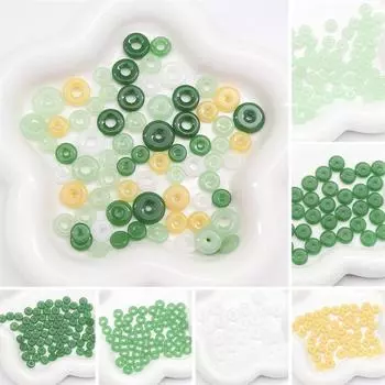 10 шт./пакет стекло имитация нефрита безопасная пряжка DIY браслет ожерелье серьги ювелирные аксессуары 8mm 10pcs/bag