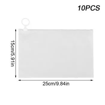 10 шт./пакетов прозрачные сумки на молнии для хранения DIY алмазная живопись аксессуары решение для хранения канцелярских принадлежностей для ванной комнаты 3 размера 25x15cm