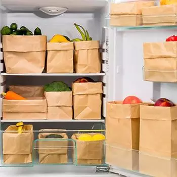 10 шт. пакеты из утолщенной водонепроницаемой крафт-бумаги, компостируемые пищевые бумажные пакеты для конфет 5